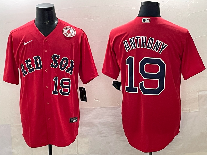 Men 2025 Boston Red Sox #19 Anthony red Nike MLB Jersey 002